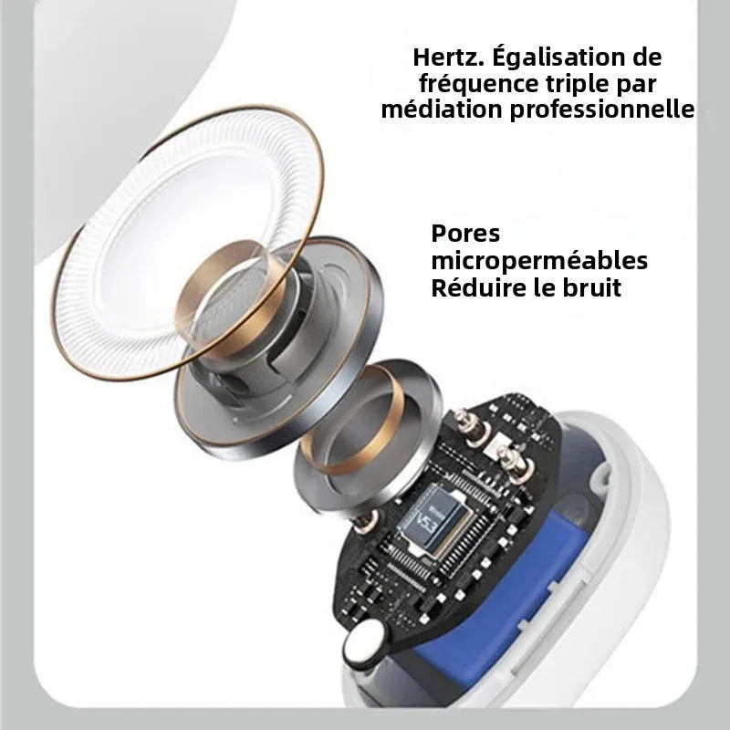 Casque Sport à Conduction Osseuse Bluetooth – Microphone Intégré | Noir