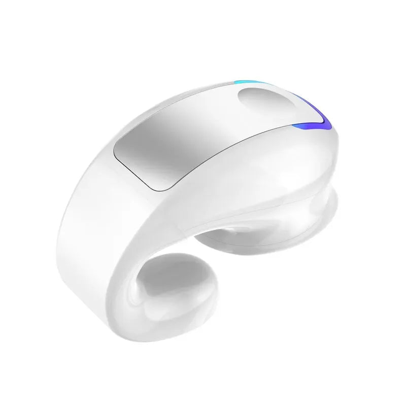 Cuffie Sportive Bluetooth a Conduzione Ossea – Microfono Integrato | Bianche